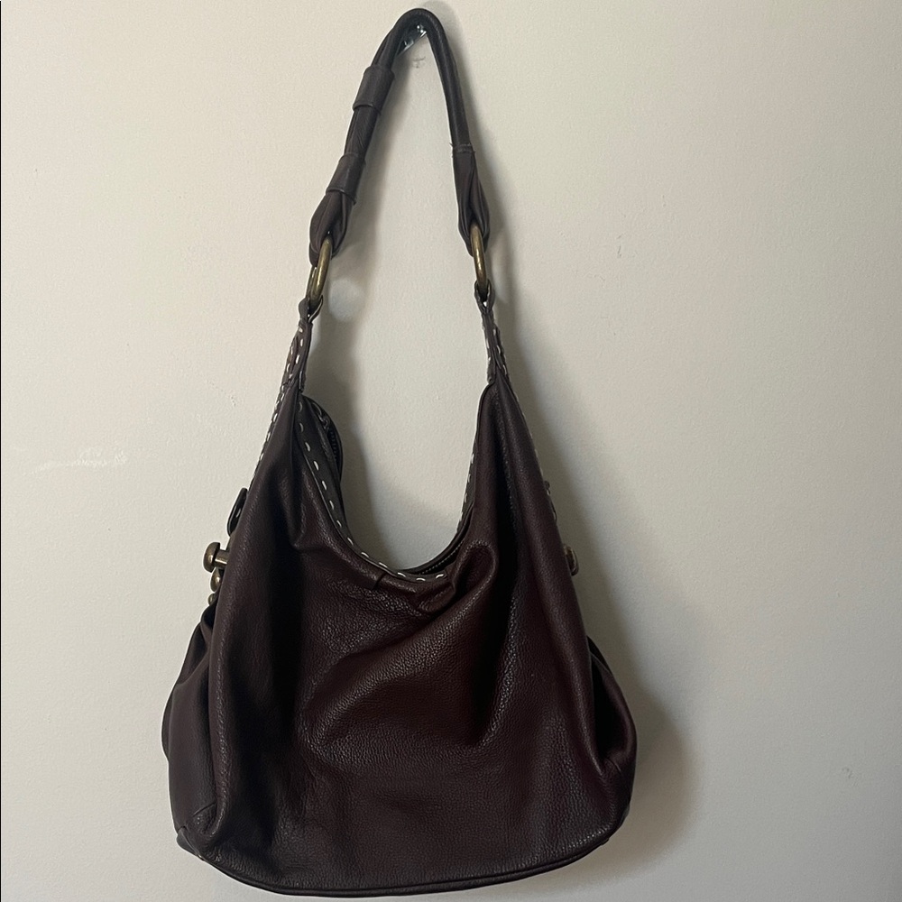 BCBGMaxAzria Dark Brown Hobo Bag